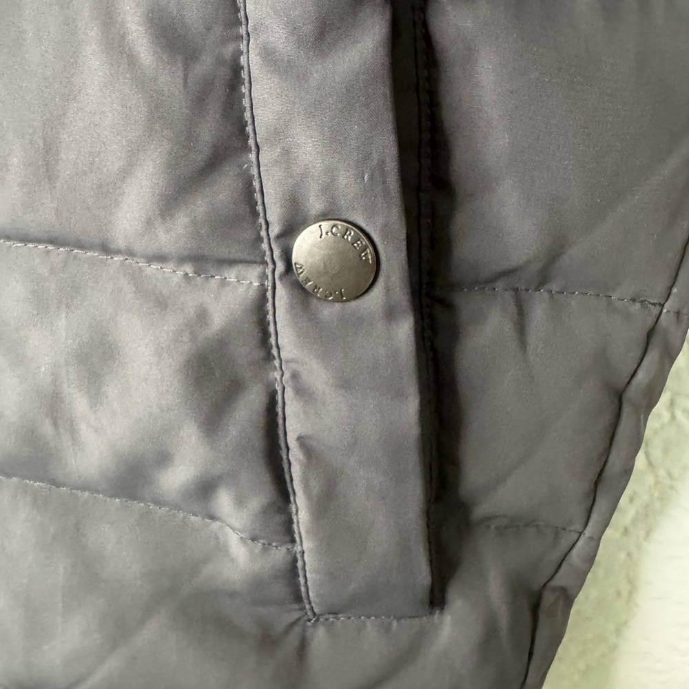 J. Crew Gray Puffer Jacket Size XS - Picture 2 of 5